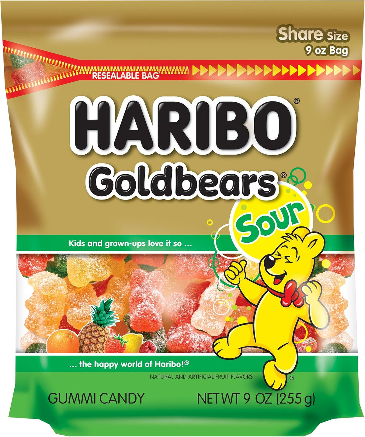 HARIBO Goldbears Gummi Candy - Resealable 10 oz. Bag (Pack of 2) - Image 10