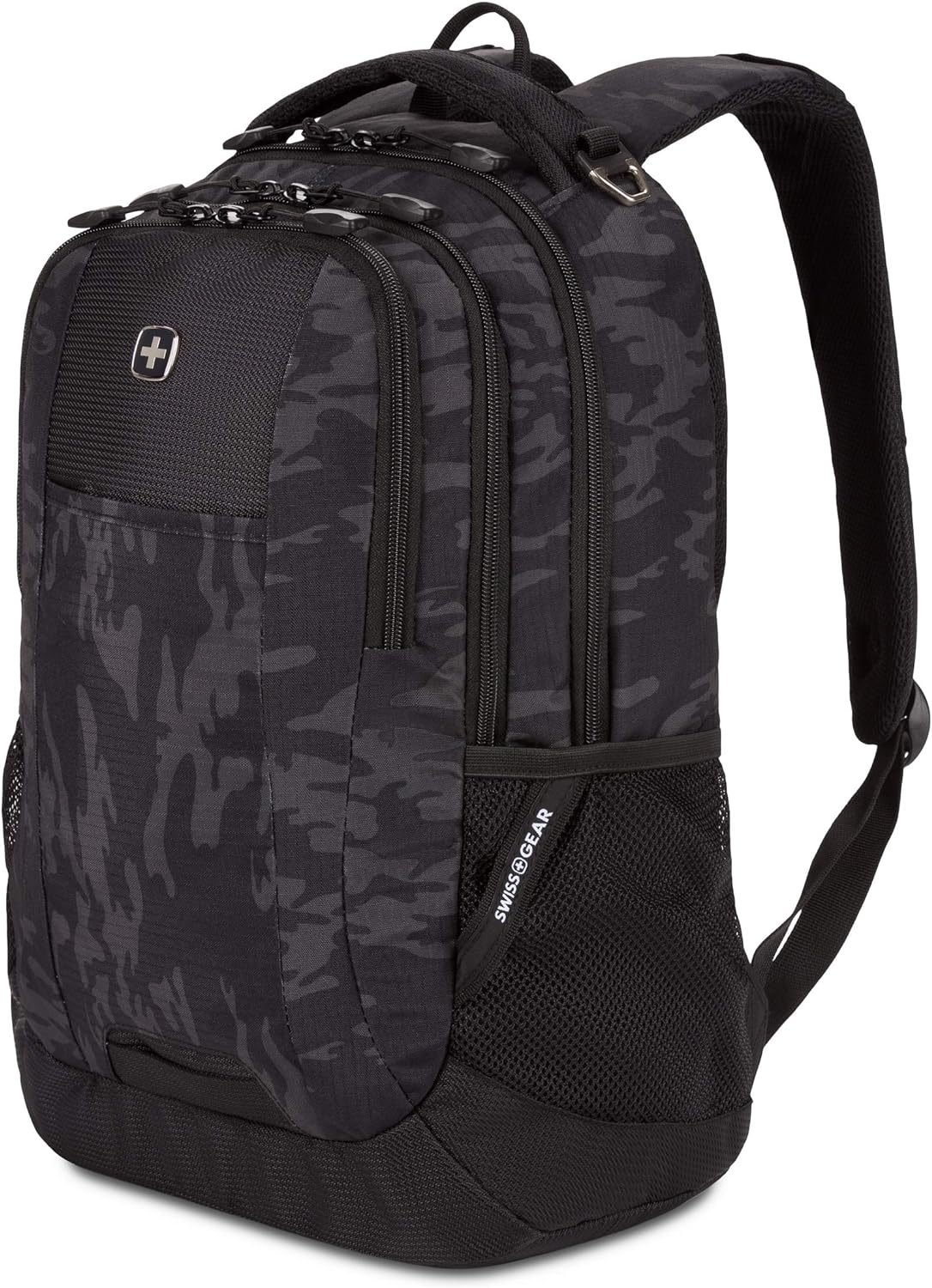 SwissGear 5505 Cecil 16" Laptop Backpack Olive - Daily Laptop Bag with Gear Attachment Options - Multiple Organizer Pockets & Padded Shoulder Straps - Image 10