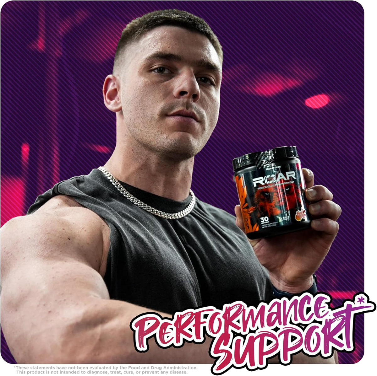 Rule 1 R1 Roar pre-workout powder texture and color preview