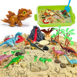 Carolart Dinosaur Sensory Bin set with sand and dinosaurs