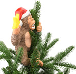King Kong Climbing The Tree Funny Christmas Tree Topper - Large 10" - Image 9
