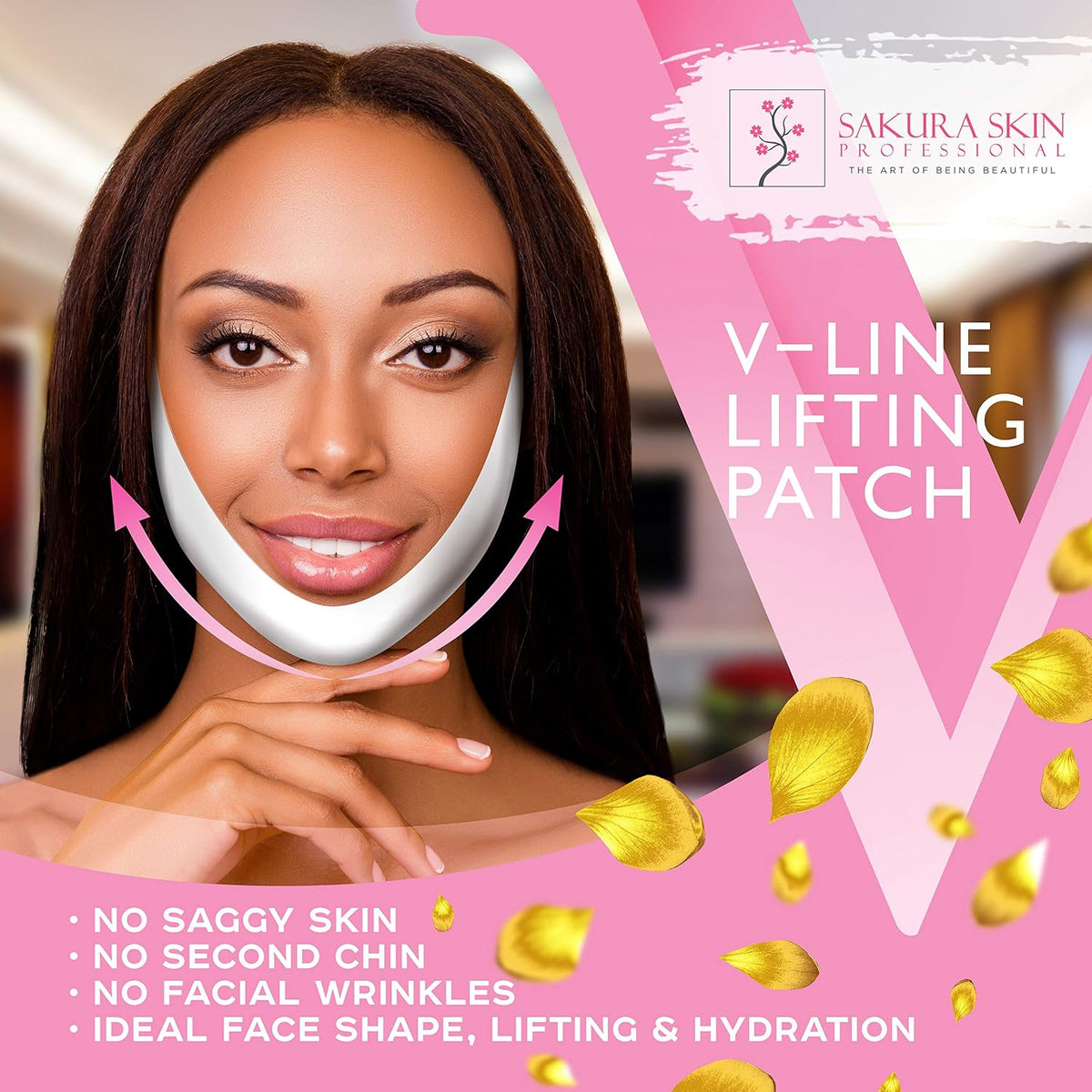 Swissökolab V line mask applied along the jawline and chin