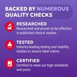 Nutramax Cosamin DS clinical research certification details