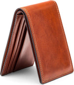 Bosca Dolce small bifold wallet open interior layout