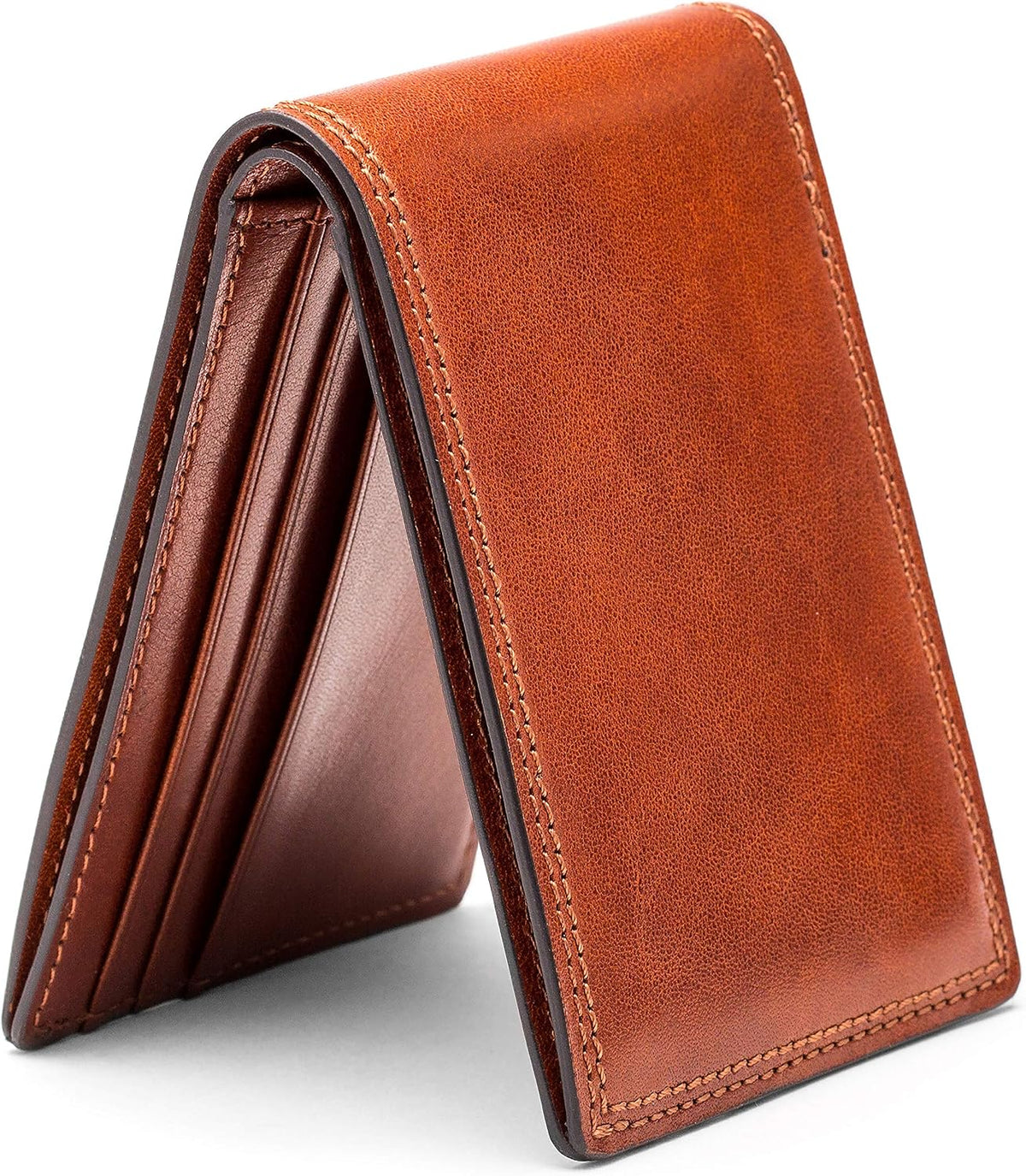 Bosca Dolce small bifold wallet open interior layout