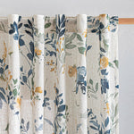MYSKY HOME Sheer Curtains 108 Inch Length Semi Flax Linen Floral Farmhouse Curtains for Living Room Sliding Glass Door Window Curtain Panels Light Filtering Privacy Protect Drapes Set, Yellow, 2 Pcs - Image 9