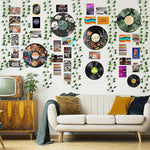 HK Studio hippie decor 12 inch round poster set close up