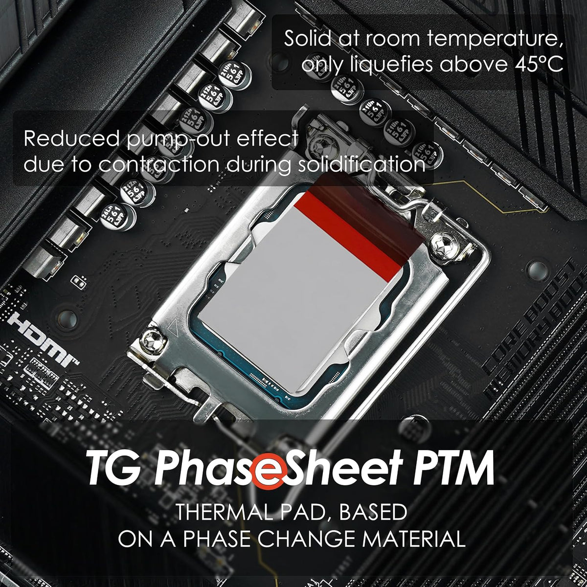 Thermal Grizzly PhaseChange material close-up texture