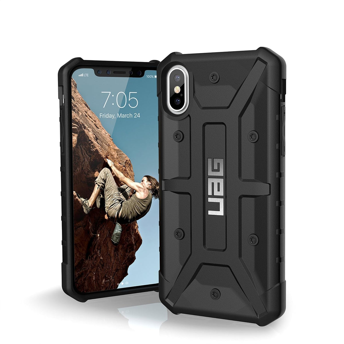 URBAN ARMOR GEAR UAG iPhone Xs/X [5.8-inch Screen] Case Plasma [Ash] Rugged Shockproof Military Drop Tested Protective Cover - Image 9