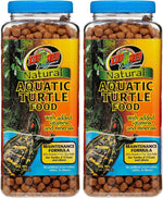 Zoo Med natural aquatic turtle food jar top view showing seal