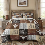 Queen Comforter Set, 3 Pieces Cabin Fishing Bedding, All Season | Lake Woodboard Welcome Soft Comforter with 2 Pillowcases for Kids and Adults Room Bedroom Bed Decor - Image 15