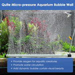 Hygger self sinking aquarium bubbler resting on tank gravel substrate