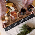 Twine farmhouse wine serving tray angled lifestyle view