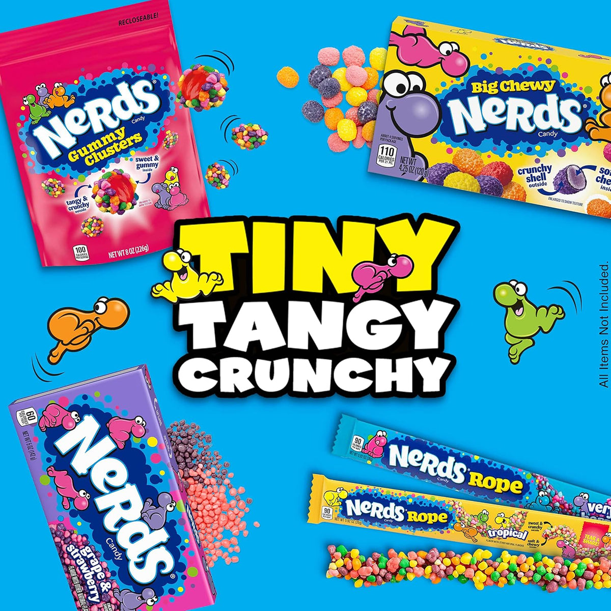 Bulk pack of twelve Nerds movie theater style candy boxes