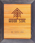 Woodside rustic wooden picture frame front view