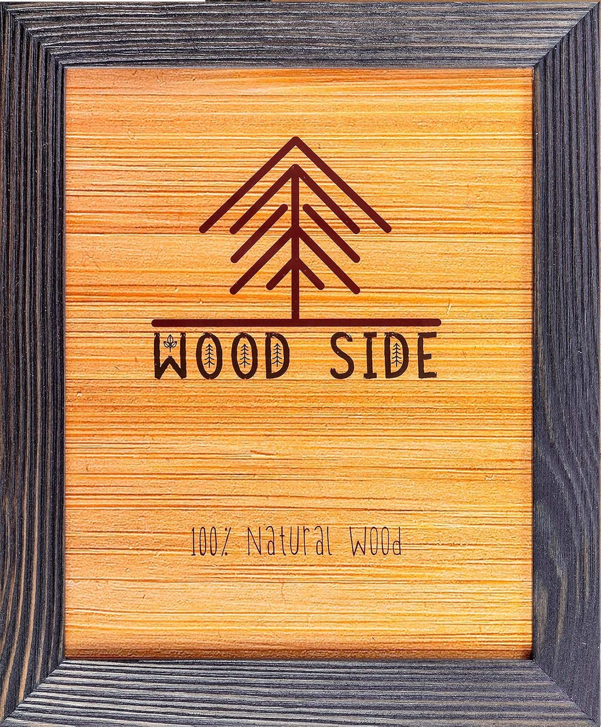Woodside rustic wooden picture frame front view