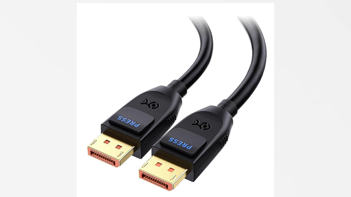 Authentic USA imported Cable Matters DisplayPort cable packaging and product contents