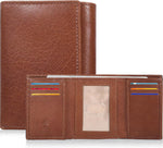 Real Leather Mens Trifold Wallet RFID Blocking Slim Minimalist Front Pocket - Thin & Stylish with ID Window in Gift Box - Image 14