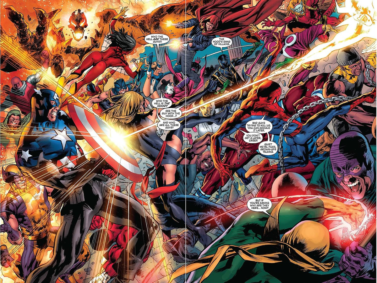 New Avengers Omnibus Vol. 2 hardcover thickness and binding view