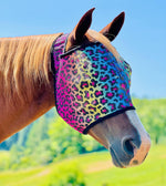 Breathable UV protection mesh fly mask for mini donkeys