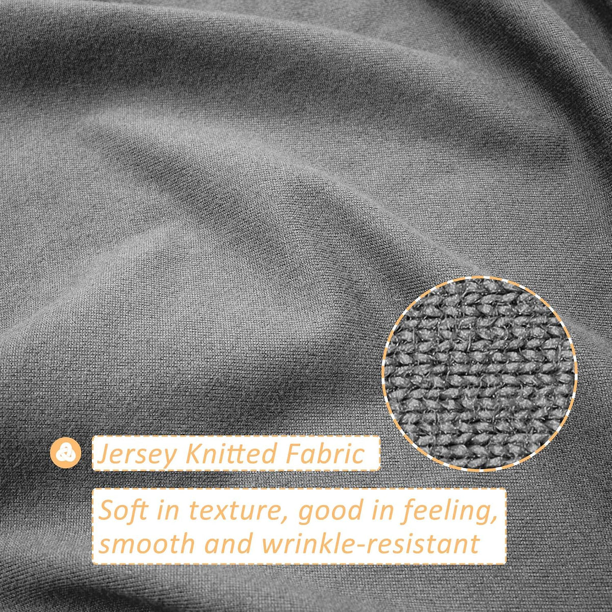 Light gray twin box spring cover folded fabric texture