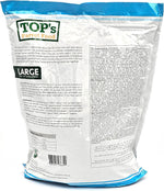 Back of the TOP's organic parrot food bag with ingredients