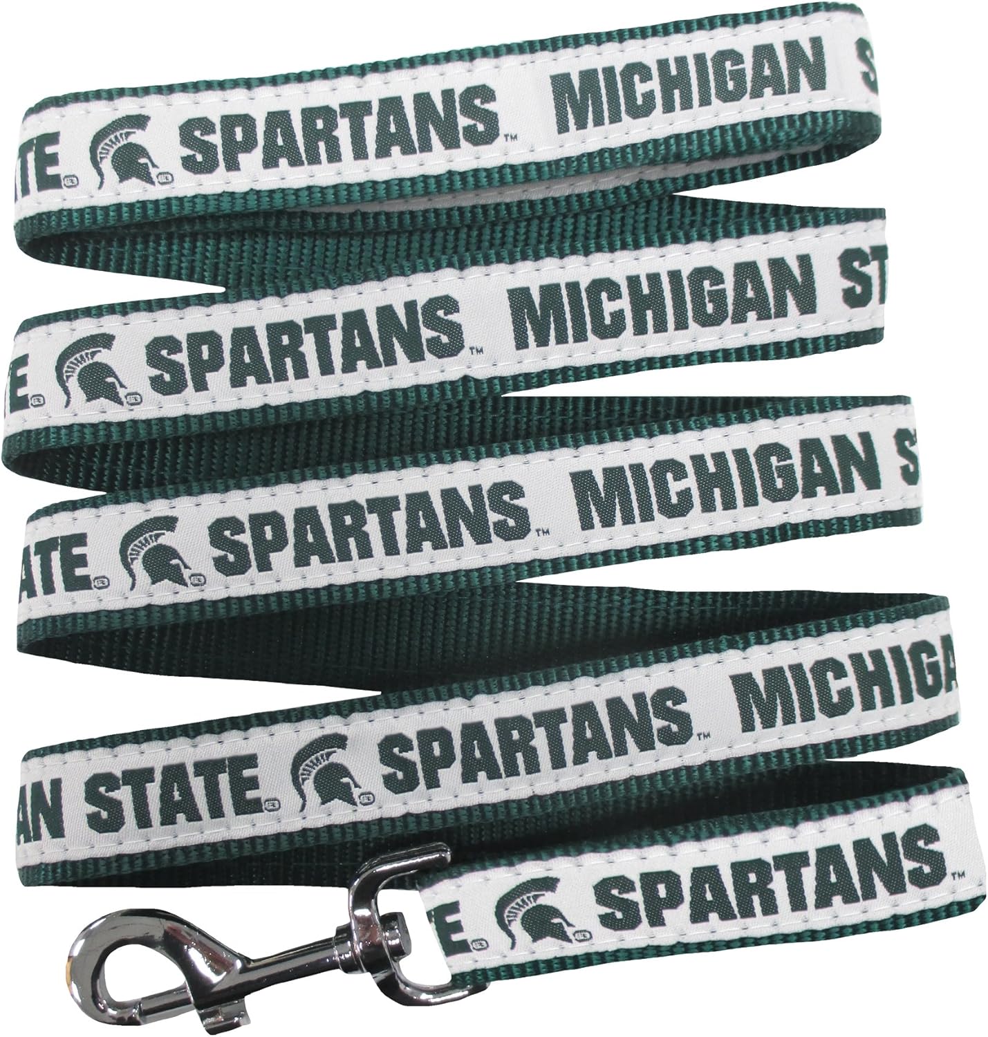 Pets First Michigan State Spartans small dog leash front view