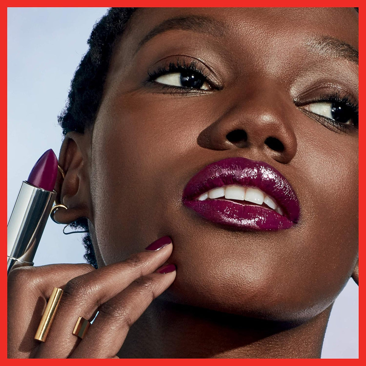 Maybelline imported cream lipstick full set packaging angle