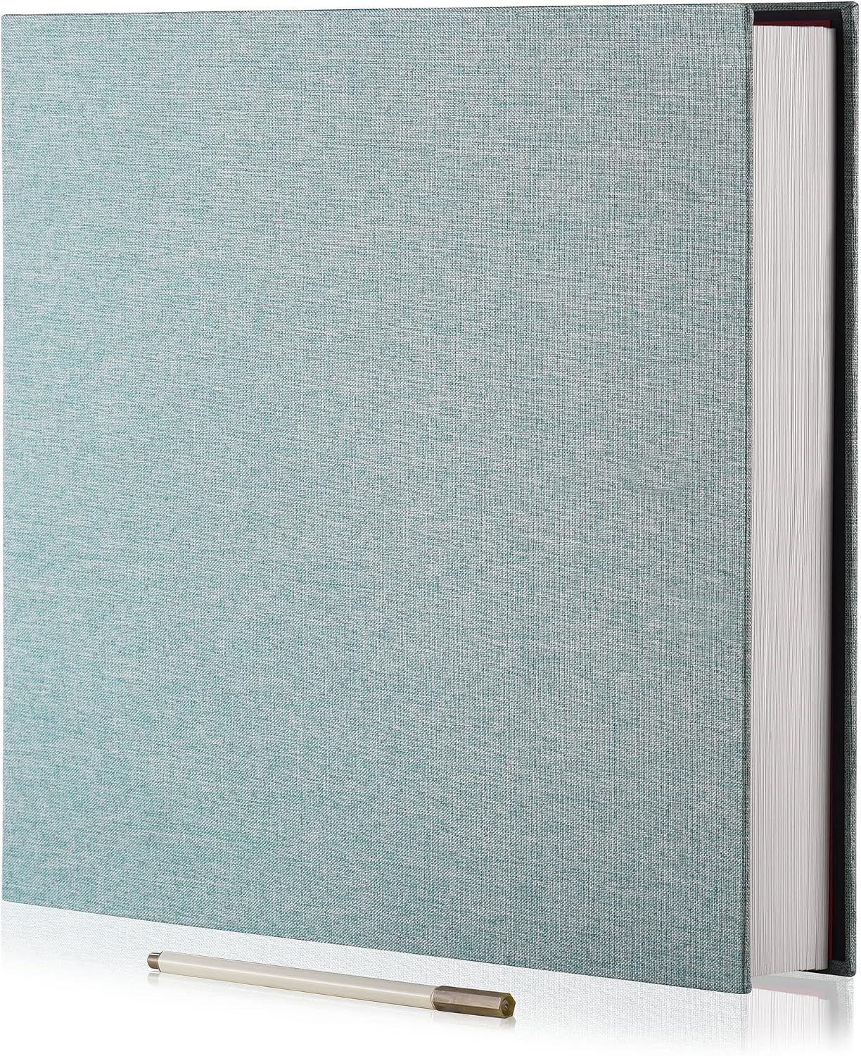 HoneyTolly large photo album front view in green linen cover