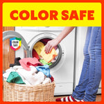 Shout color catcher washing machine drum placement