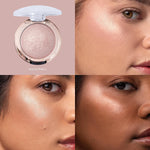 Long lasting vegan talc free highlighting powder shade Dolce Perla.