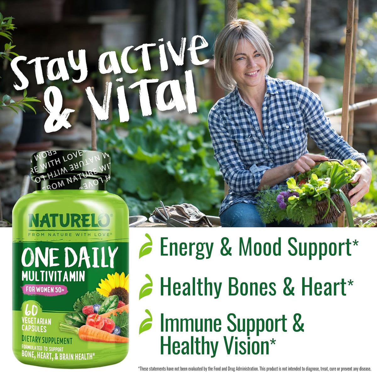 Naturelo bone strength plant calcium complex bottle health supplement design