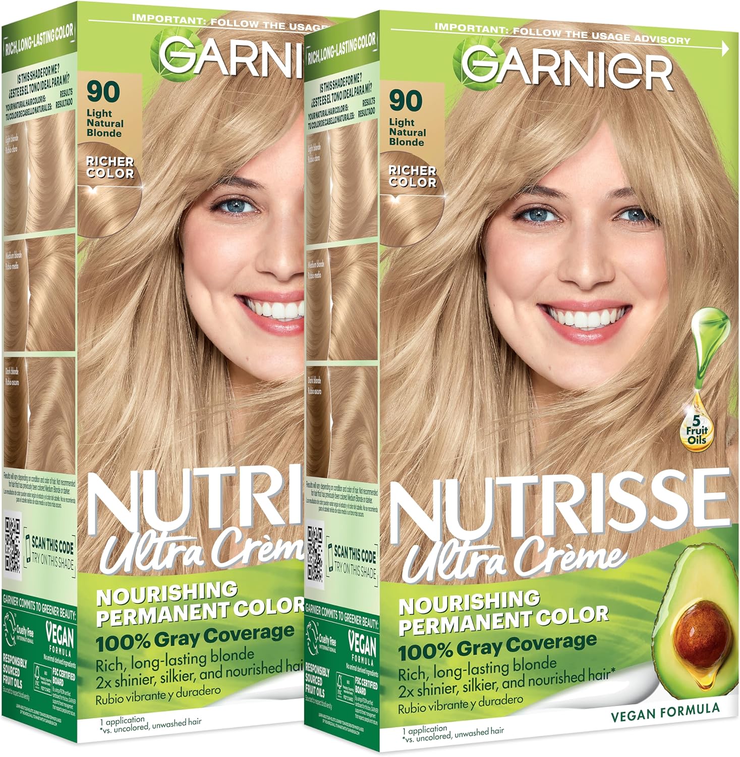Nutrisse Ultra Creme hair color front view packaging