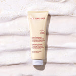 Clarins hydrating gentle foaming face cleanser lifestyle skincare routine shot