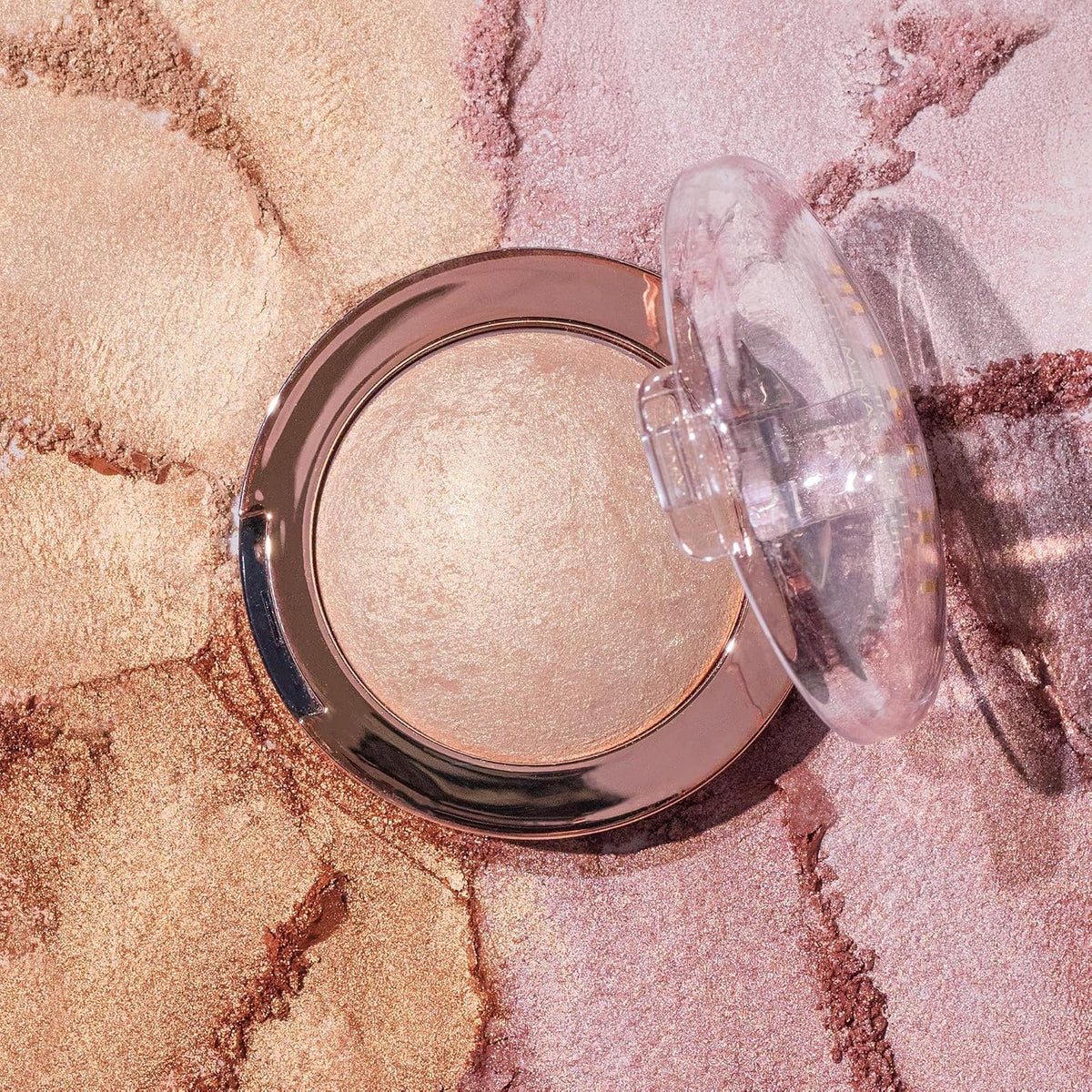 Milani Baked Highlighter - Long-Lasting Powder for Natural Radiant Glow- Buildable & Blendable Face Makeup with Lit-From-Within Finish- Vegan, Cruelty-Free & Talc-Free, Made in Italy, Champagne D'oro - Image 10
