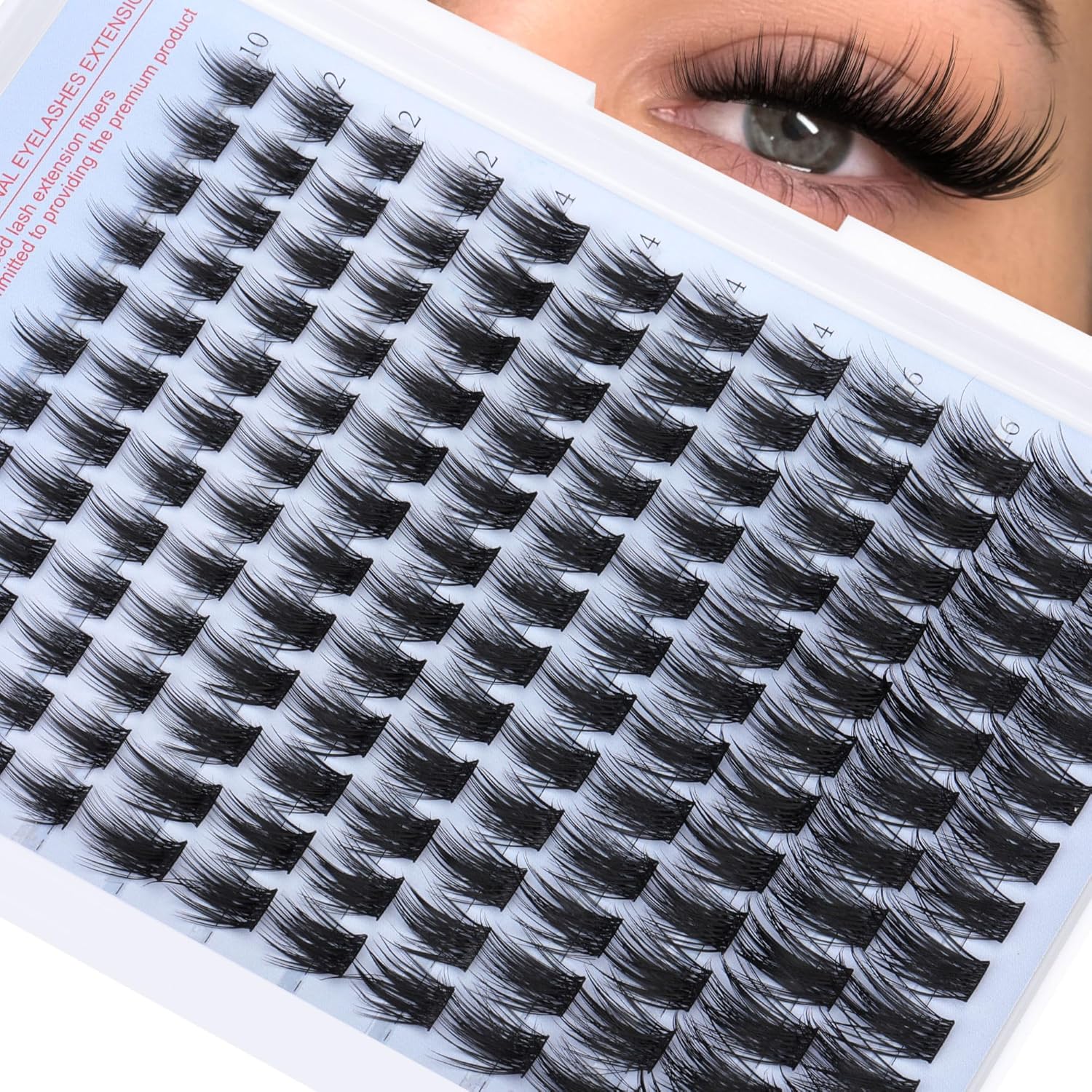 Pawotence Fairy Lash Clusters 144 pieces front view packaging