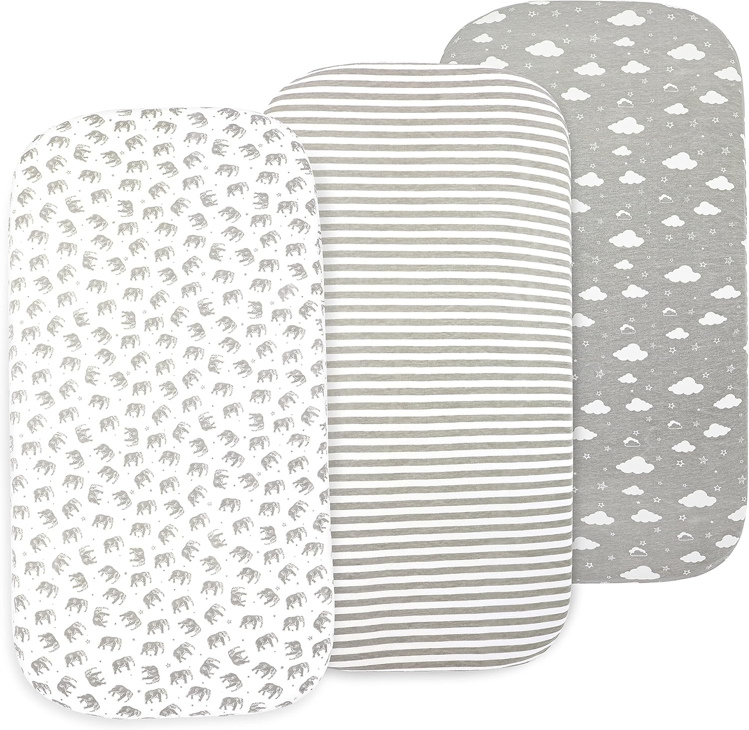 Bublo Baby organic jersey cotton bassinet sheet set 3 pack