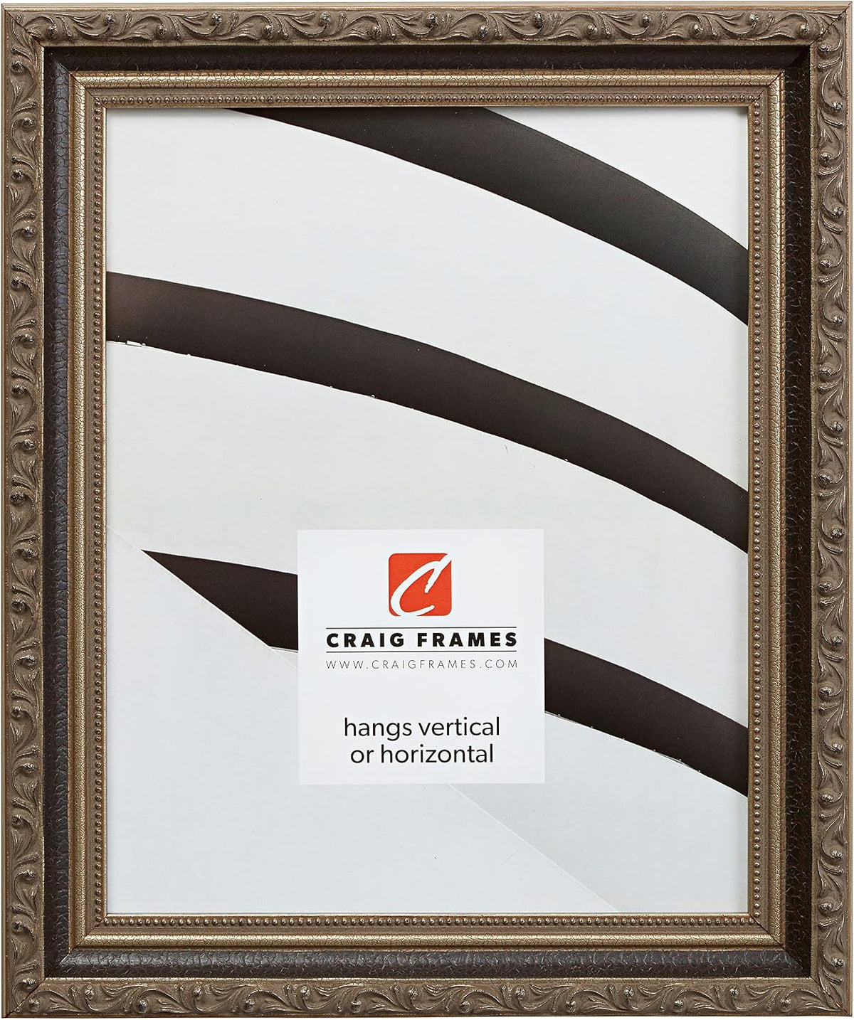 Craig Frames Whittemore, 10x12 Picture Frame, Ornate Silver - Image 10