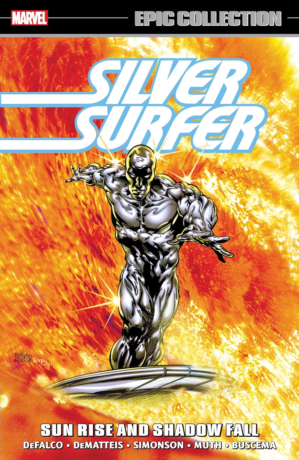Marvel Silver Surfer Epic Collection Sun Rise And Shadow Fall paperback front view bestseller