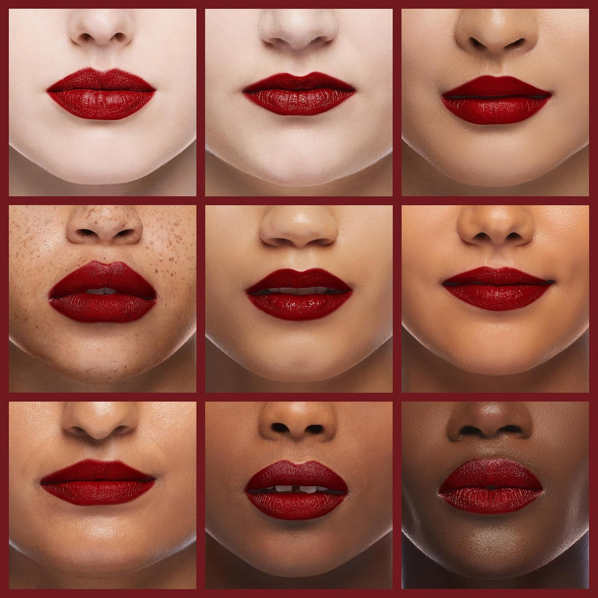 NYX lip liner red tape shade closeup product view