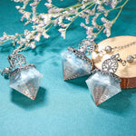 VadiForest crystal pendulum hanging from stainless steel chain