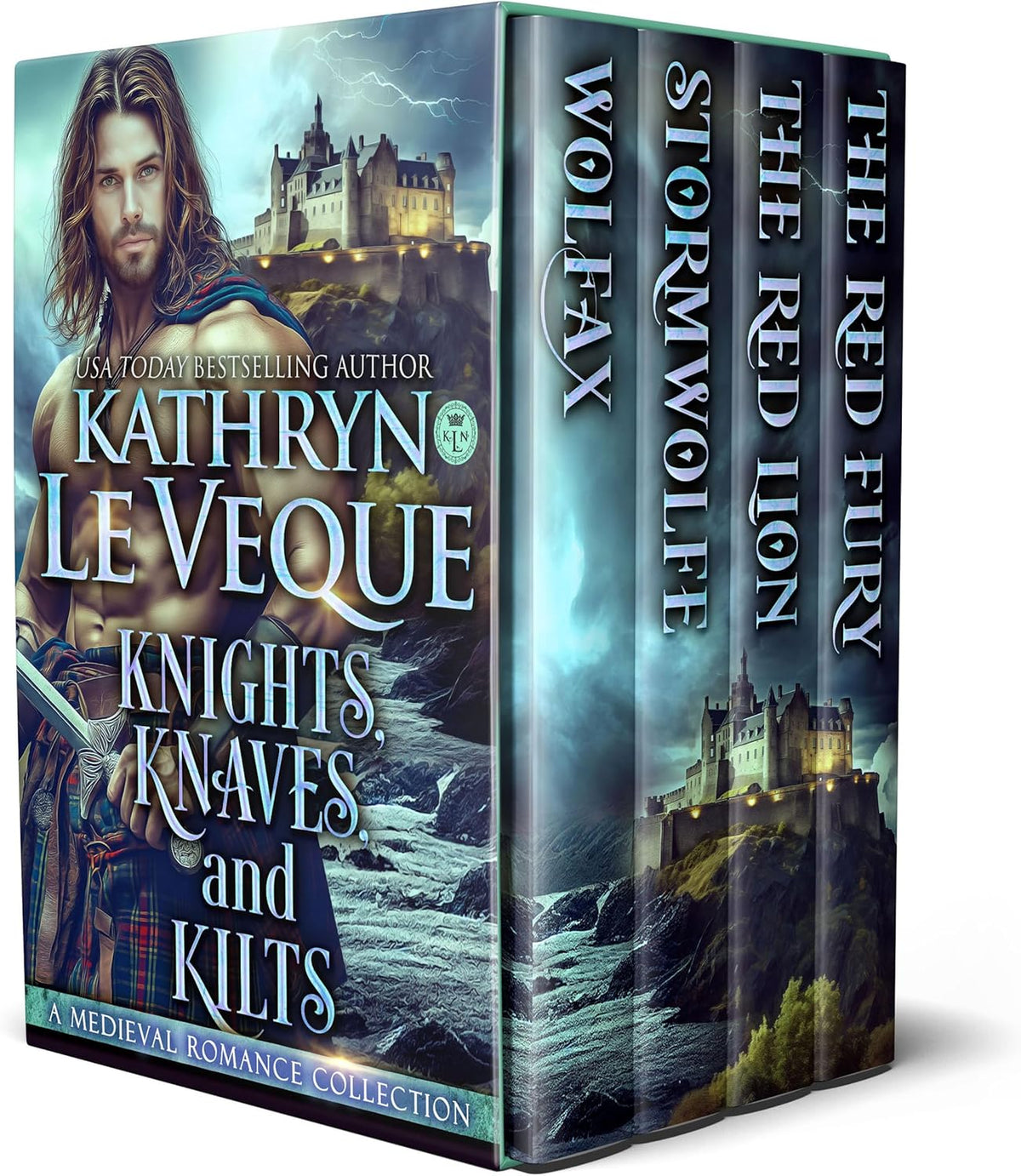 Kathryn Le Veque Knights Knaves and Kilts eBook cover art front view