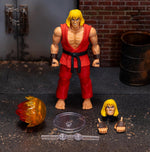 Jada Street Fighter II Ken figure arcade style packaging box