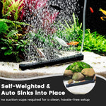 Hygger self sinking air stone strip unboxing showing included airline tubing and check valve