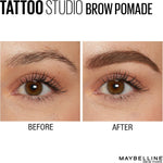 Maybelline brow pomade Medium Brown shade label