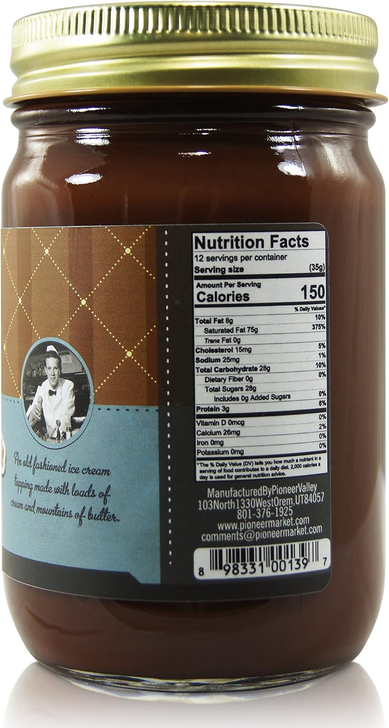 Uncle Dennys gourmet milk chocolate ice cream topping jar