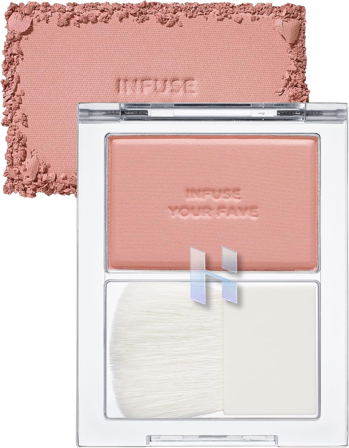 HOLIKA HOLIKA My Fave Infusing Blush 04 Moor - Korean Face Makeup Cushiony Powder, Buildable Color with Multi-Blurring Effect - Pore Minimizing Mineral Formula, Includes Mini Brush - Image 15