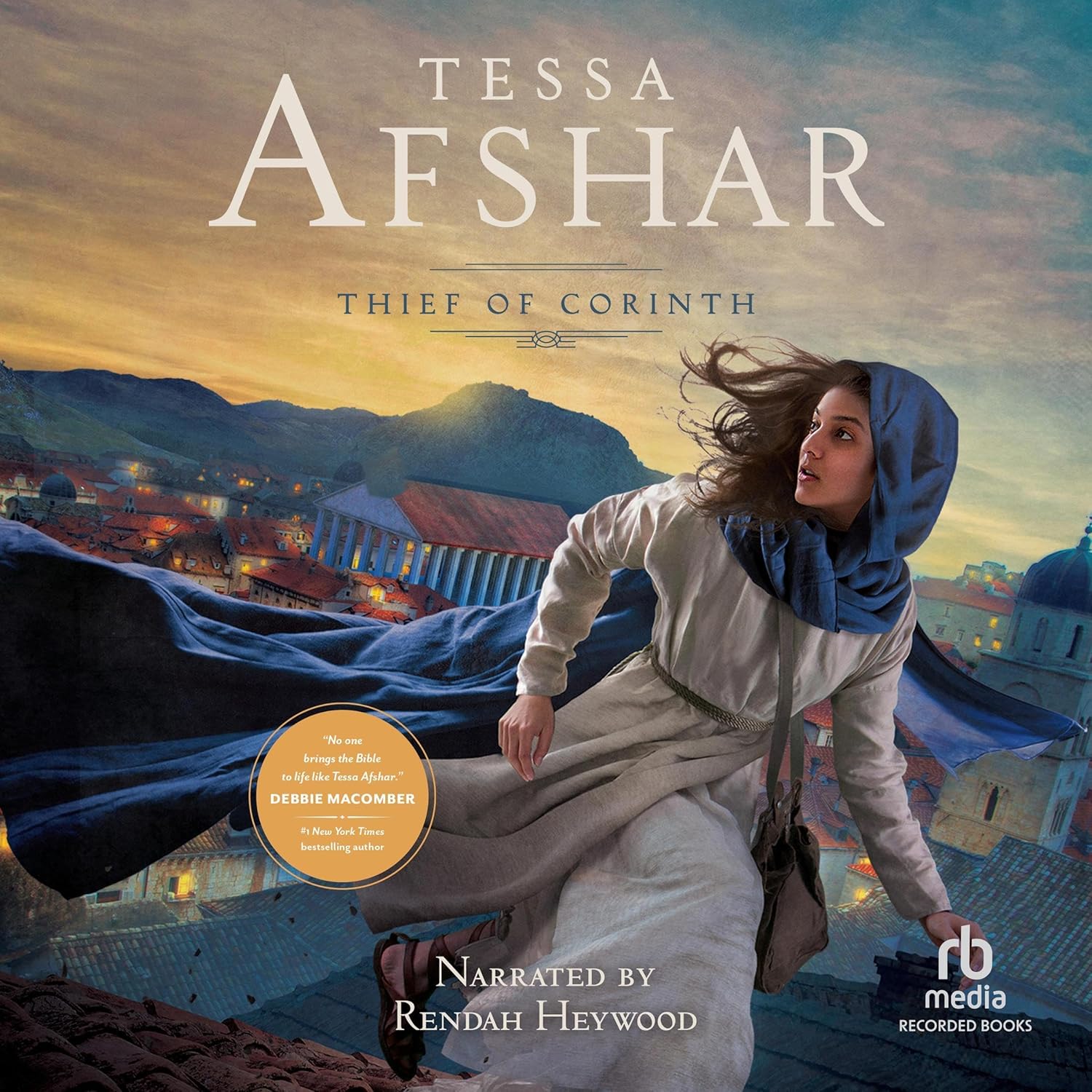 Tessa Afshar Thief of Corinth Audio CD cover art historical fiction book