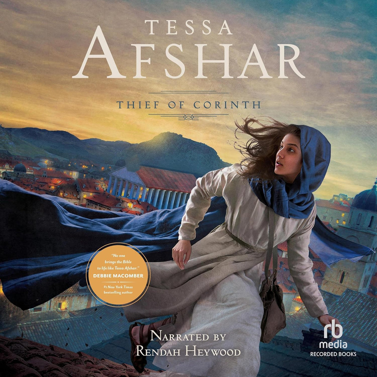 Tessa Afshar Thief of Corinth Audio CD cover art historical fiction book