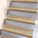 Brakki Bullnose Carpet Stair Treads, Stair Treads for Wooden Steps, 2pcs | Non Slip and Washable, Stair Rug for Indoor Runner and Pets, Soft Edging Staircase Protectors, L29.5" x W9.5", Brown - Image 15